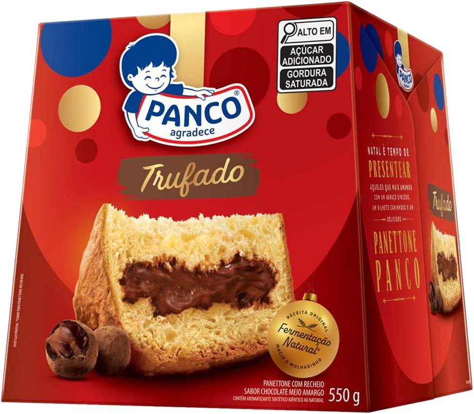 Caixa do Panetone Trufado Panco 550 g